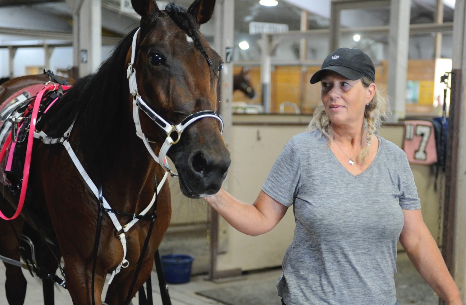 Monica Eriksen got involved in harness racing in her native Norway, and today drives at Monticello Raceway...